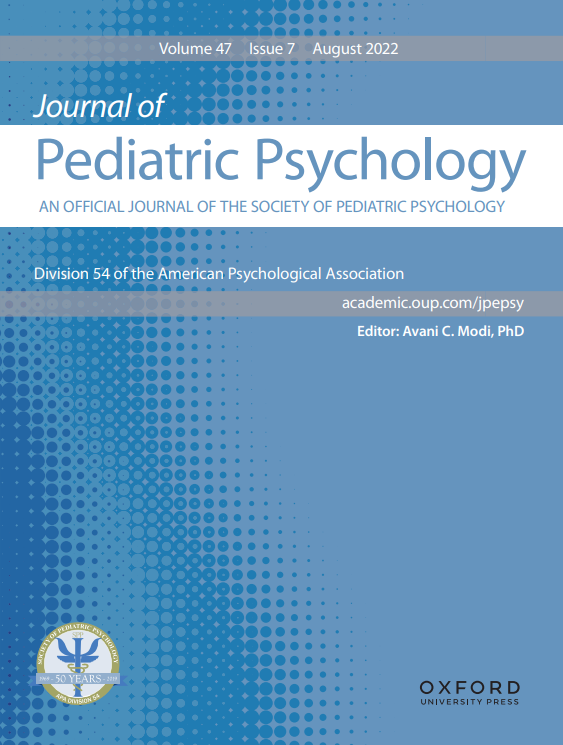 pediatric psychology research articles